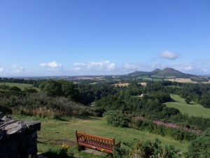 Scott's View to the south of the Eildon Hills