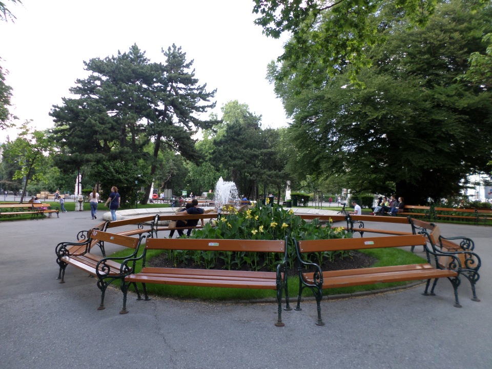 Typical park seating
